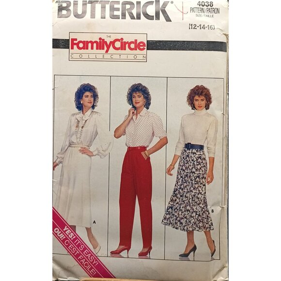 UNCUT Vintage Butterick Family Circle Collection 4038 Sewing Pattern Size 12-14- - Picture 1 of 2